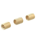 Gold Aluminum Shift Knob Thread Adapter Kit 3 Piece M10x1.25 M10x1.5 M8x1.25 Nut Insert Set For Car Manual Gear Shifter Replacement
