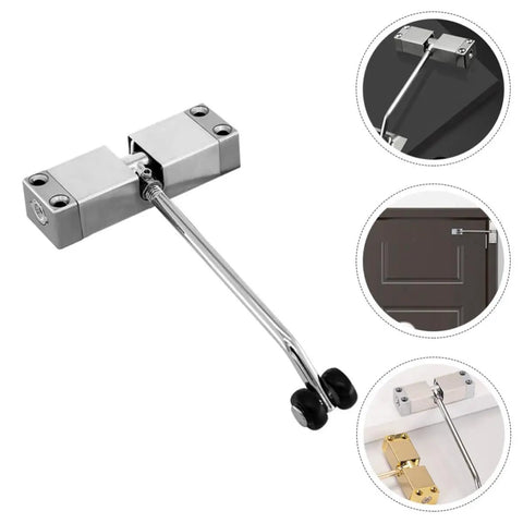 DIY Friendly Automatic Door Closer With Easy Install For Home Dorm And Mall Use Self Closing Door Controller in aluminum and steel