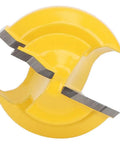 Get Your 45 Degree Router Bit For Woodworking Projects That Rock, Premium Cemented Carbide Mortise And Tenon Knife With Durable Cutter Design Built Heavy Duty For Sharp Milling Tasks Every Time, yellow carbide router bit, 12.7mm cut depth, sharp cutting edges.