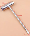 Field Tested 13.5mm And 19mm Spark Plug Socket Wrench Heavy Duty Combination Spanner For Gas Chainsaw And Brush Cutter Knuckle Buster Repair Gear Built To Get Work Done, 70mm head, 161mm length.