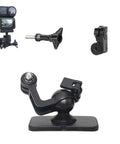 Magnetic Backplate Mount for Osmo Nano With One Quarter Inch Thread Adapter showing mount components and camera setup.