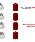 Built Like A Tank Torque Converter Nuts With Stud Caps For Ford A4LD AOD E4OD FIOD Transmissions 3/8 24 Thread set includes red bolt protectors.