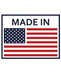"Made in USA" label with American flag design, indicating origin of Tool Post Holder For Tool Posts And Height Gages.