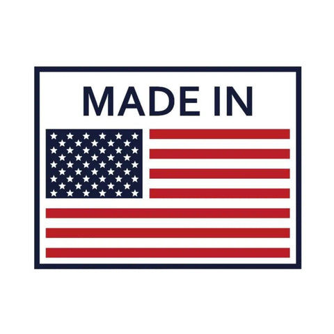 "Made in USA label featuring American flag, relevant to tap wrench product."