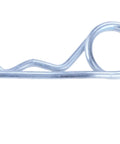 Side view of Beefed Up Heavy Duty Steel Double Coil R Clip Hair Pin from Universal 20 Pcs Pack, for trailers and cargo use.