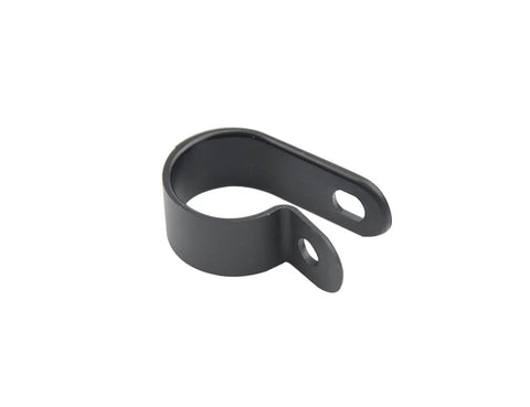 Five Eighth Inch Nylon Cable Clamps Kit 100 Pack R Type Cable Clips Black Plastic Wire Mounting Fasteners Self Locking