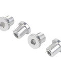 M10xP1.0 Aluminum Rear Derailleur Hanger Bolts 4 Pack - Lightweight Aluminum Alloy Screws for Bike Repair