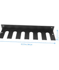 Badass Heavy Duty Wall Mount Garage Tool Shelf Solid Iron Storage Rack Saves Vertical Space Multi Functional Organizer showing a 15.72 in iron shelf.