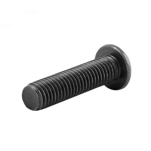 Close-up of M3 to M5 alloy steel hex socket button head screw in silver for furniture and DIY projects.