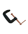 Beefy 12 Inch C Clamp Industrial Grade 400 Pound Capacity Cast Iron With Sliding Handle For Maximum Grip And Leverage Built For Woodworking Metalworking And Everyday DIY Projects on white background