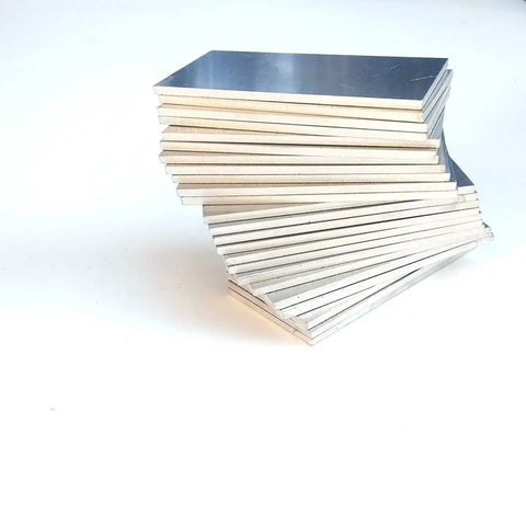 Stack of Premium Aluminum Welding Practice Coupons 5052 Aluminum 2x4 Inch Pack of 24 for MIG TIG Stick Arc Gas Brazing Training