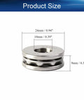 Thrust ball bearing with washers, steel, 24mm outer diameter, 10mm bore, 9mm wide