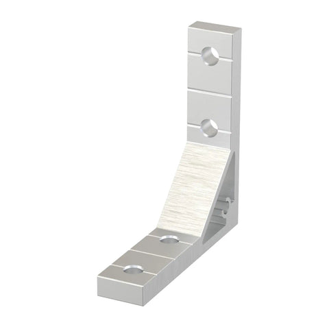 Heavy Duty L Shape Corner Brackets Kit For Aluminum Extrusion Frames, zinc alloy corner bracket, close-up view