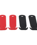 4 Pack Retractable Blade Box Cutters With Stainless Steel Safety Blades Double Edged Utility Knives For Cutting Paper Film And Packages Lightweight Portable And Easy To Carry In Black And White, red and black