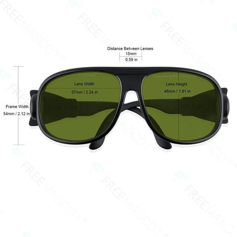 Pro Grade Laser Safety Glasses With OD 8 Plus Defense Broad Spectral UV And Infrared Wavelength Filtering Rock Solid EN Certified Eye Protection For Demanding Industrial Sites And Modern Maker Laboratories