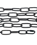 Six Foot Black Heavy Duty Pendant Light Chain For High Ceilings Supports Up To Fifty Pounds Oval Link Ideal For Chandeliers