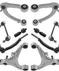 Straight Up Solid Front Control Arm Ball Joint Sway Bar Link Tie Rod Steering Suspension 10 Piece Heavy Duty For Cadillac Cts components layout.