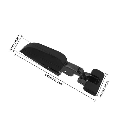Side view of Slick Soft Close Concealed Cabinet Door Hinge With Silent Damping For Kitchen Cabinets showing measurements.