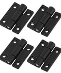 4Pack Adjustable Position Control Hinge Set With Metal Countersunk Holes And Adjustable Torque Zinc Alloy Damping Hinge For Furniture Cabinets Equipment And Instruments 36x28MM Black Finish Built To Last