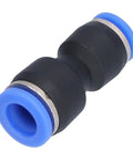 Close-up of a 360-degree rotatable straight connector from Push To Connect Air Line Fittings Set Of 50 Quick Connect Tubing Adapters.