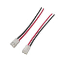 Hella Solid VH 3.96mm Pitch Single Ended Female Plug Wire Cable Connector with red and black wires for electronic setups.