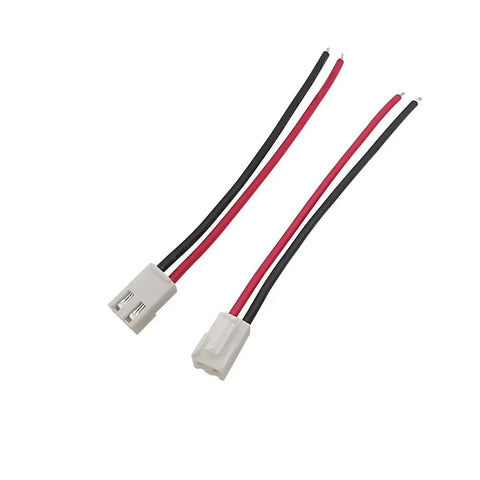 Hella Solid VH 3.96mm Pitch Single Ended Female Plug Wire Cable Connector with red and black wires for electronic setups.