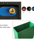 Rugged DIY 12V 20Ah Li Ion Battery Case For 72 18650 Cells Waterproof Storage Box Holder For Powerwall Build And Electric Sprayer Rig Gear Green, featuring installation ports for 18650 and 32650 batteries.