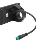 Back view of 36V Electric Bike LCD Display Panel With 5 Pin Waterproof Interface, mounting bracket and cable