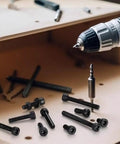 Heavy Duty Carbon Steel Hex Socket Head Cap Screws Kit 186 Piece Set With Nuts And Washers Black Finish For General Machinery And Home Repairs Q235 Level Four Point Eight Grade Tough As Nails Fasteners in drill use
