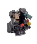Rock Solid High Pressure Fuel Pump For Actyon And Rodius Plug And Play Direct Replacement showing connectors and valve details.