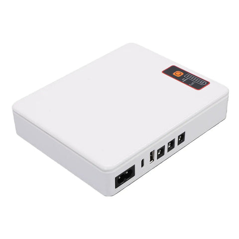 Mini Ups Dc Battery Backup 20800Mah Us Plug Keeps Router And Modem Running Smooth During Blackouts with multiple ports.
