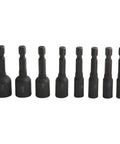 Beefy Tap Socket Adapter Set For Screw Taps With Quarter Inch Hex Shank Extension Bar Metric Thread Holder Alloy Steel Tap Wrench