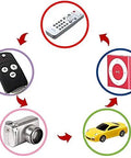 Zero Hassle 10 Pack SR521SW AG0 LR521 379 Button Coin Cell Watch Battery 1.5 Volt Silver Oxide Power For Everyday Timepieces Mercury Free graphic showing various devices powered by batteries.