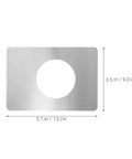 Top Grade Stainless Steel Door Lock Reinforcer Plates With Easy Install Adhesive Backing Perfect For Fixing Shaky Handles And Deadbolts While Boosting Home Security Plus Adding A Nice Decor Touch Without Screws Needed At All, 5.1 x 3.5 in