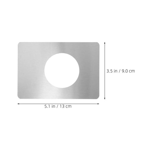 Top Grade Stainless Steel Door Lock Reinforcer Plates With Easy Install Adhesive Backing Perfect For Fixing Shaky Handles And Deadbolts While Boosting Home Security Plus Adding A Nice Decor Touch Without Screws Needed At All, 5.1 x 3.5 in