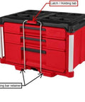 2 Pack Heavy Duty Packout Latch Set For Tool Boxes And Drawers Thick PETG Direct Fit Replacement Latches Built Tough Red