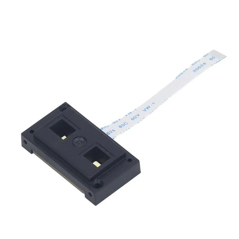 Barcode Scanner Module With Embedded USB Interface For Access Control And Self Service Kiosks, close-up, black casing, cable attached