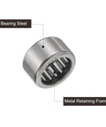 HK1512 Five Pack One Way Needle Roller Bearing Set 15x21x12mm Temperature Resistant Steel Clutch Bearings with metal retaining frame