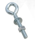 Eight Pack 1/4-20 By 1-1/2 Inch Zinc Plated Lifting Ring Eye Bolts Kit Built To Haul Heavy Loads For Hoisting And Rigging With Carbon Steel Construction And Corrosion Resistant Finish, zinc-plated eye bolt with nut and washer