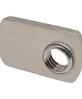 Stainless Steel Slide In T Nut With Offset Thread For Fifteen Series Aluminum Extrusion Five Sixteenths By Eighteen Thread