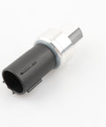 AC Pressure Switch For Ford F Series And Lincoln SUVs Including Escape, Focus, Expedition, Explorer, Fiesta And F Series Trucks, 6F9319D594AA 6F9Z19D594AA Air Conditioner Clutch Pressure Sensor Replacement, black and silver component.