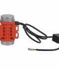 Beefed Up 220V 3600 RPM Industrial Vibration Motor IP66 Rated for Factory Equipment Low Noise and High Efficiency with Durable Bearings and Copper Coils Ideal for Mining Metallurgy Construction Powder Spraying and Processing Machinery, red housing, wired