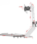 Heavy Duty Monitor Mount And Industrial Keyboard Tray Featuring Multi Angle Swivel Brackets, compact design with adjustable arms.