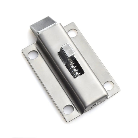 Heavy Duty Stainless Steel Sliding Door Bolt Lock Security Gate Latch with solid design for fencing and gates.