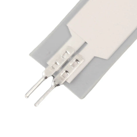 Ultra Sensitive Piezoelectric Film Sensor For Flexible Polymer Film, detailed close-up showing connector and material