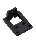 Rock Solid Heavy Duty Industrial Electrical Cabinet Door Rotating Hinge For Distribution Box And Automation Gear Built Like A Tank Easy Install Durable Hardware One Piece, black steel hinge.