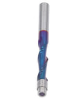 Premium Compression Flush Trim Carbide Router Bit With Ball Bearing, 1/4 inch shank, ideal for smooth wood and CNC projects.