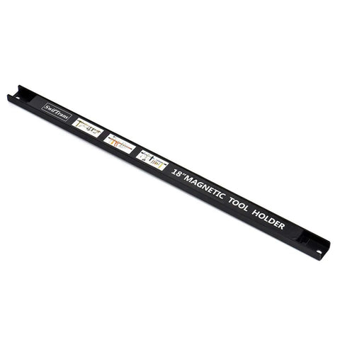 Heavy Duty Magnetic Tool Holders 18 Inch 8 Pack With Mounting Brackets And S Hooks Wall Mount Magnetic Bar Rack shown