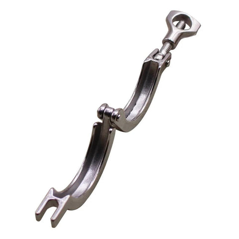 DERNORD stainless steel 304 single-pin tri-clamp with wing nut for ferrule, 1.5-inch TC