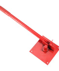 Steel Rod Bender For 8mm And 10mm Metal Rods Heavy Duty Metal Bending Tool with red handle and base for precise bending.